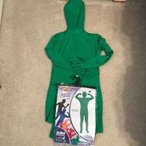 Green youth Morph suit size Medium 8/10